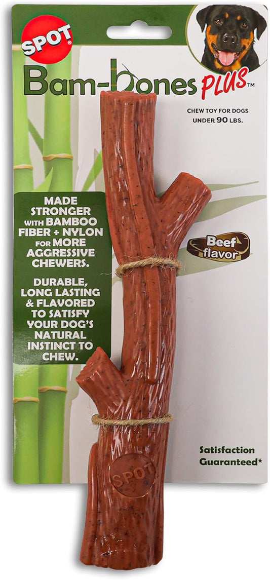 ETHICAL/SPOT Bam-Bone Plus Branch Beef Flavor Chew Toy - 9.5"