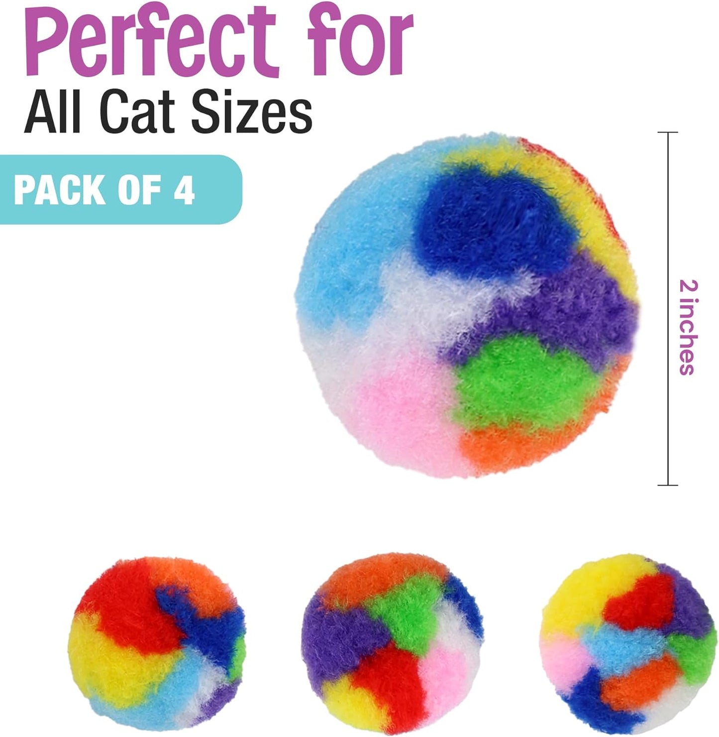 Spot Spotnips Yarn Puffballs Cat Toys 4 pack