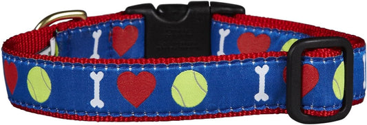 Up Country Tennis Ball Dog Collar, Large