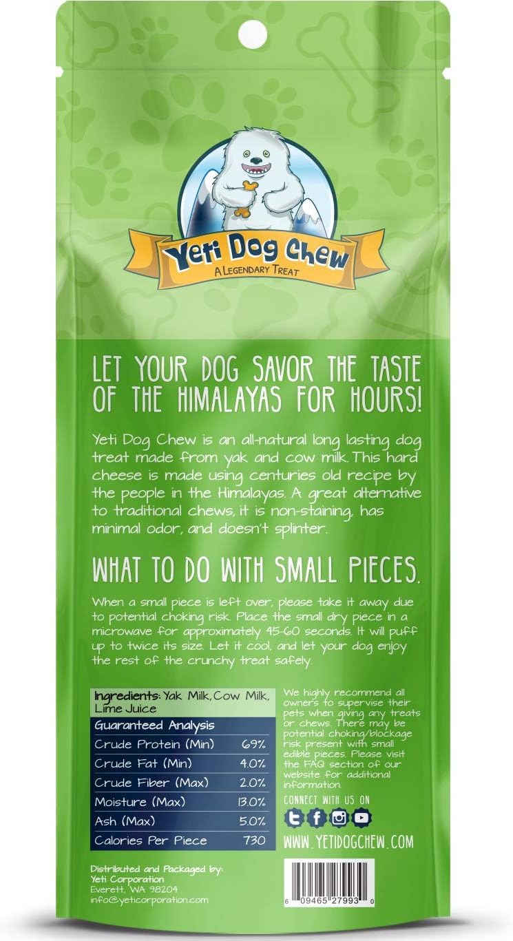Yeti Dog Chew Medium Dog Chews Treats- Medium, 5 oz