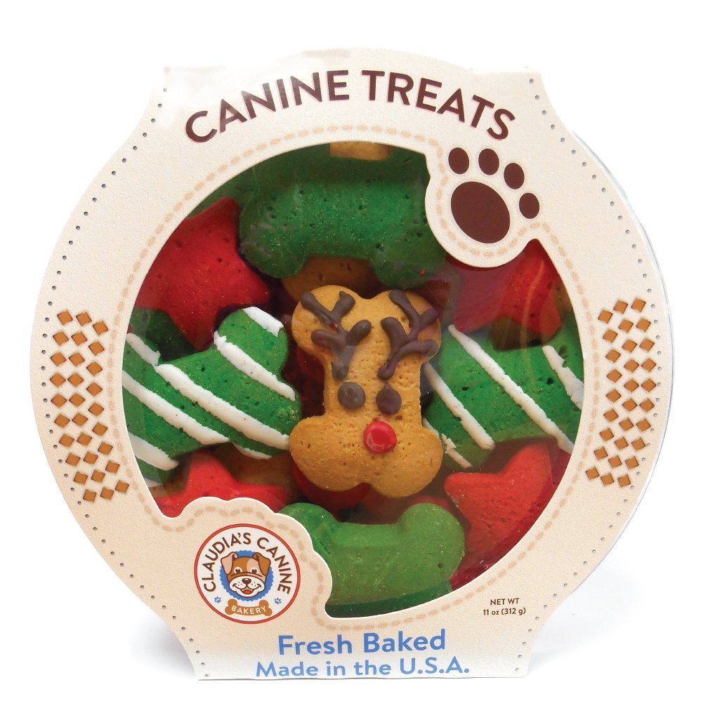 Claudia's Canine Bakery -  Reindeer Wonderland Dog Treats - 10 Ounce