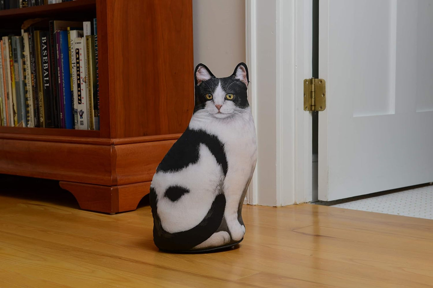 Fiddler's Elbow Black & White Cat Door Stop