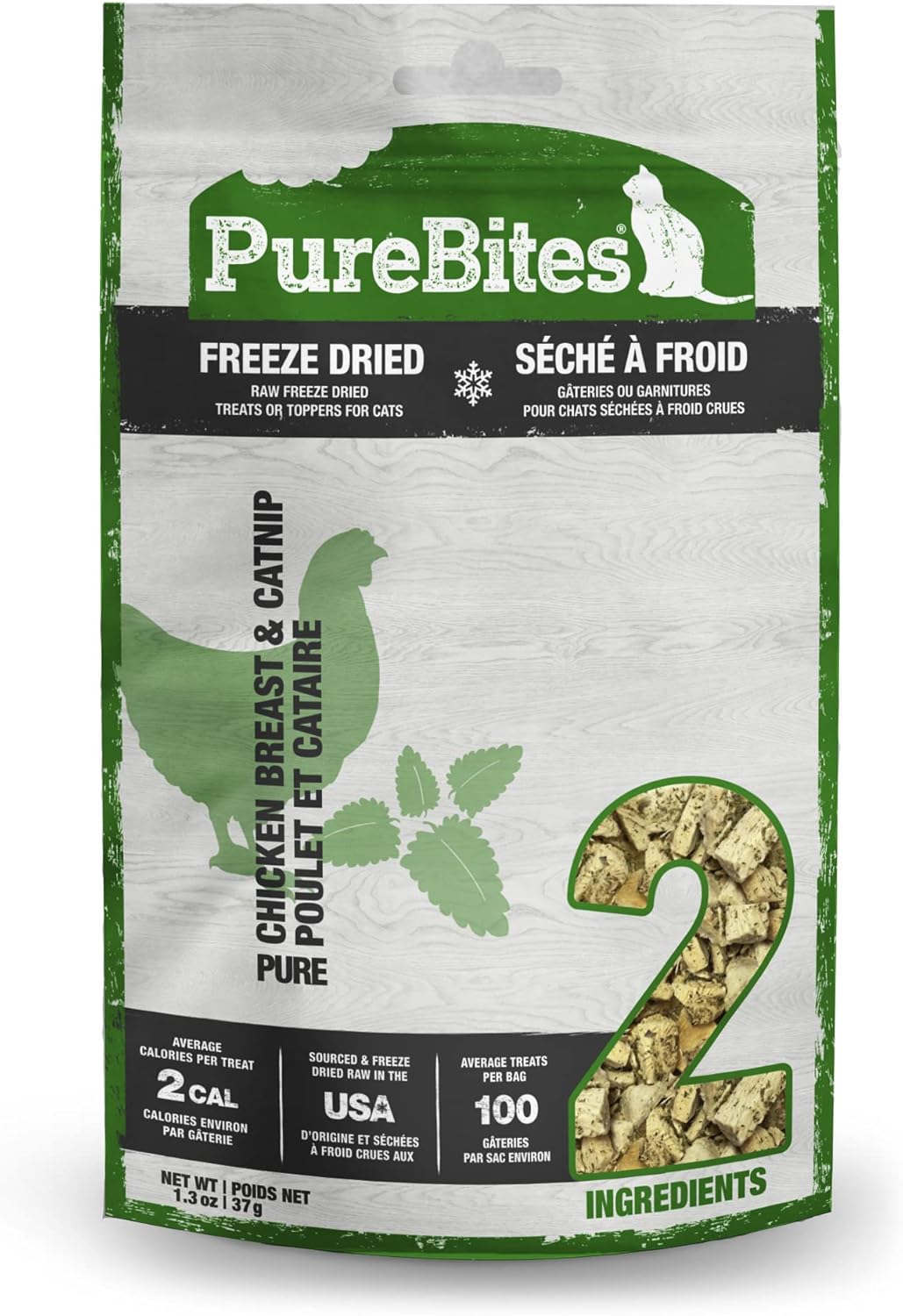 PureBites Chicken Breast & Catnip Freeze-Dried Cat Treats 1.3Oz