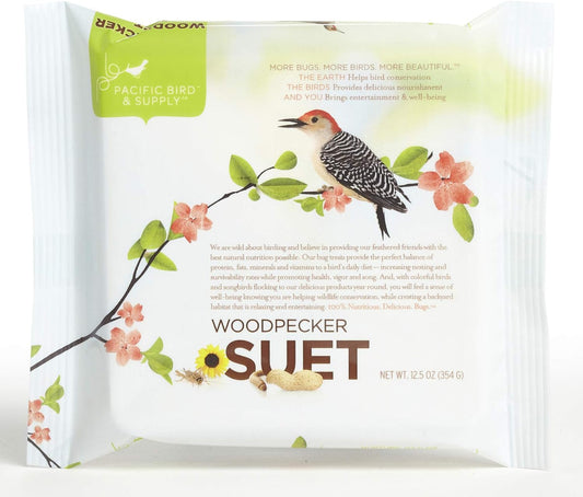 Pacific Bird & Supply Co. Woodpecker Suet Cake, 10% Freedom Rings 12.5oz