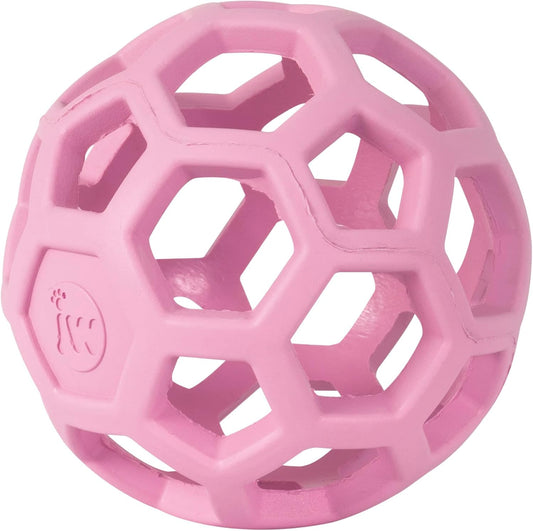 JW Pet Hol-ee Roller Rubber Dog Toy - Small (3" Diameter) Pink