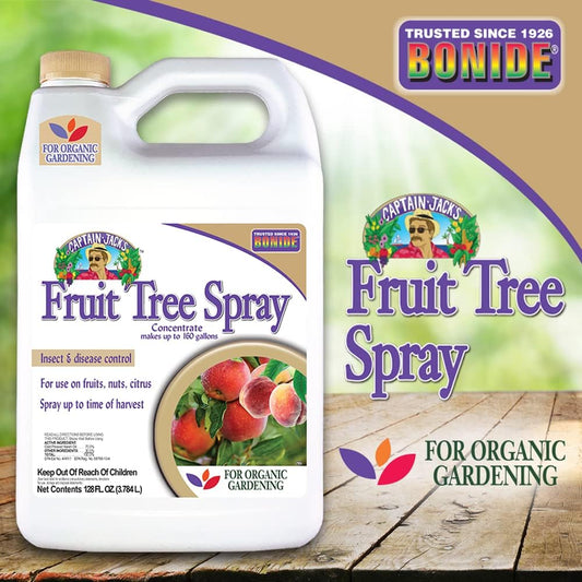 Bonide Captain Jack's Fruit Tree Spray, 128 oz Concentrate, Insect & Disease Control Spray for Organic Gardening