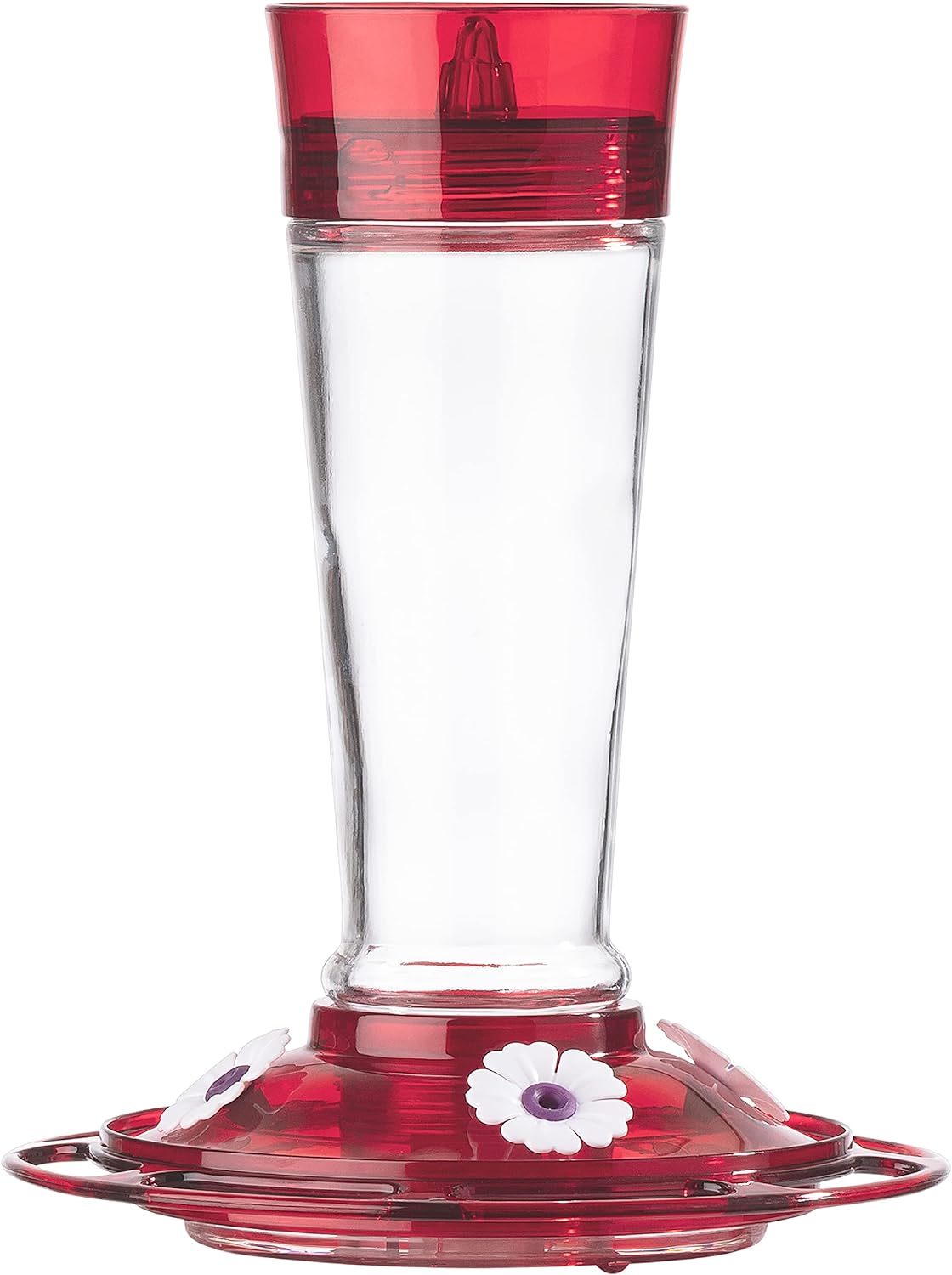 More Birds Red/Clear Bird Health+ Ruby Hummingbird Feeder - 10 Ounces