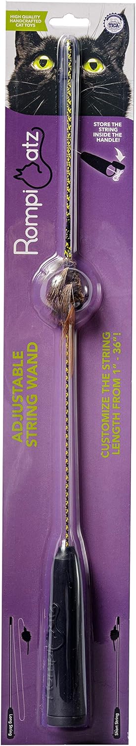 RompiCatz Adjustable String Wand with Bug Toy