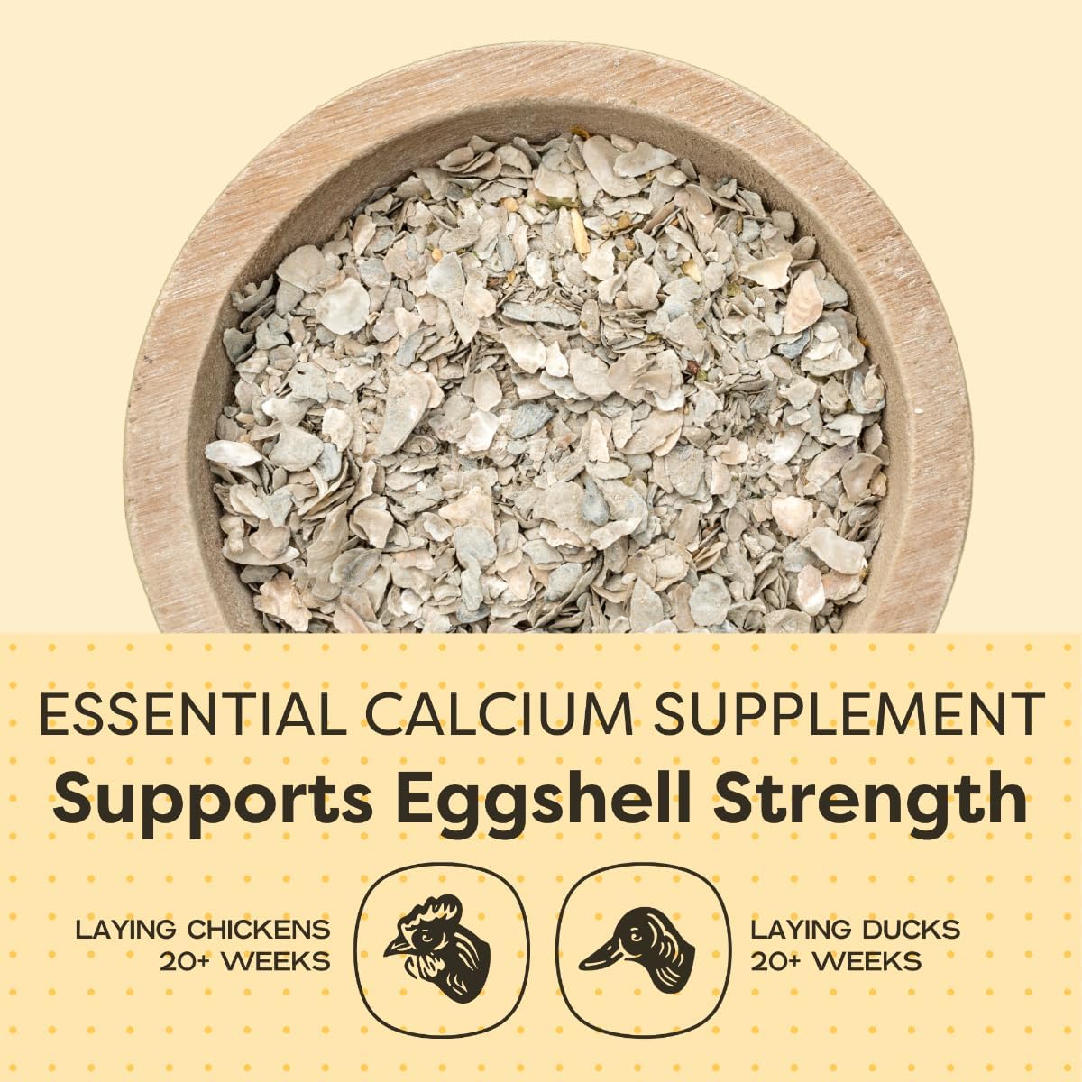 Scratch and Peck Feeds Cluckin Good Organic Ground Oyster Shell for Chickens and Ducks - 4 lbs