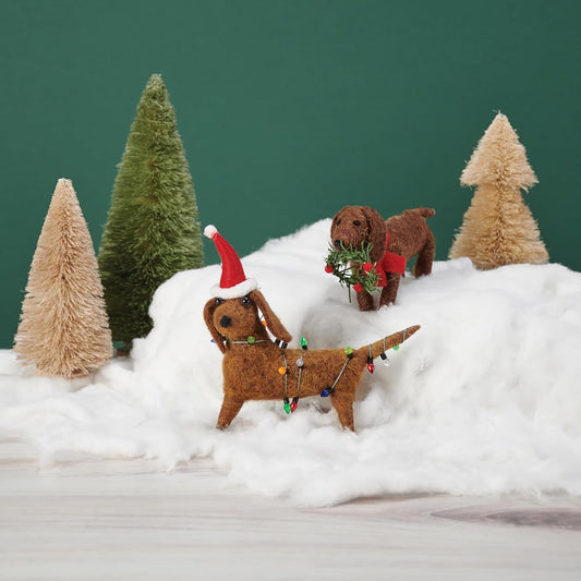 Primitives by Kathy Multi Winter Bottle Brush Tree Set