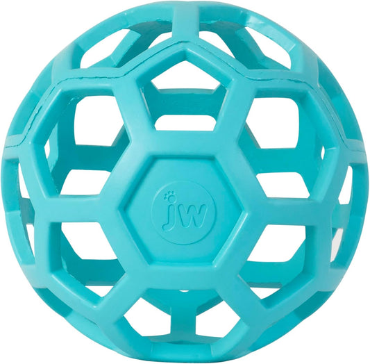 JW Pet Hol-ee Roller Rubber Dog Toy - Large(5.5" Diameter) Blue