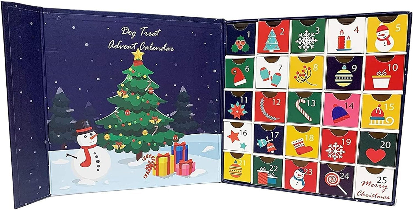 Midlee Christmas Advent Treat Box- Reusable- 24 Days- Countdown 2025