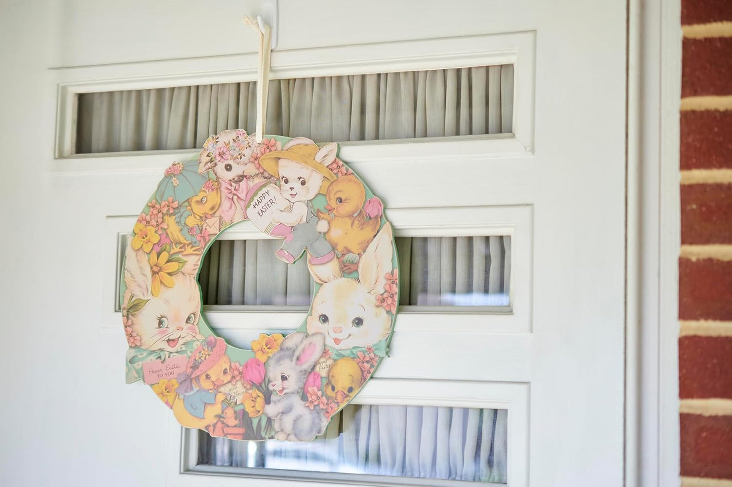 Primitives by Kathy Vintage Style Happy Easter Wreath