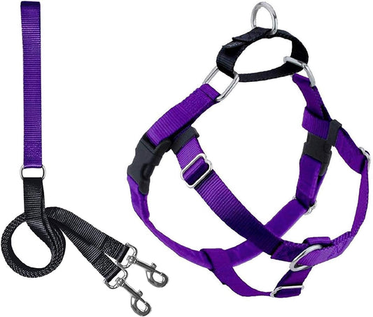 2 Hounds Design Freedom No Pull Dog Harness Large Purple