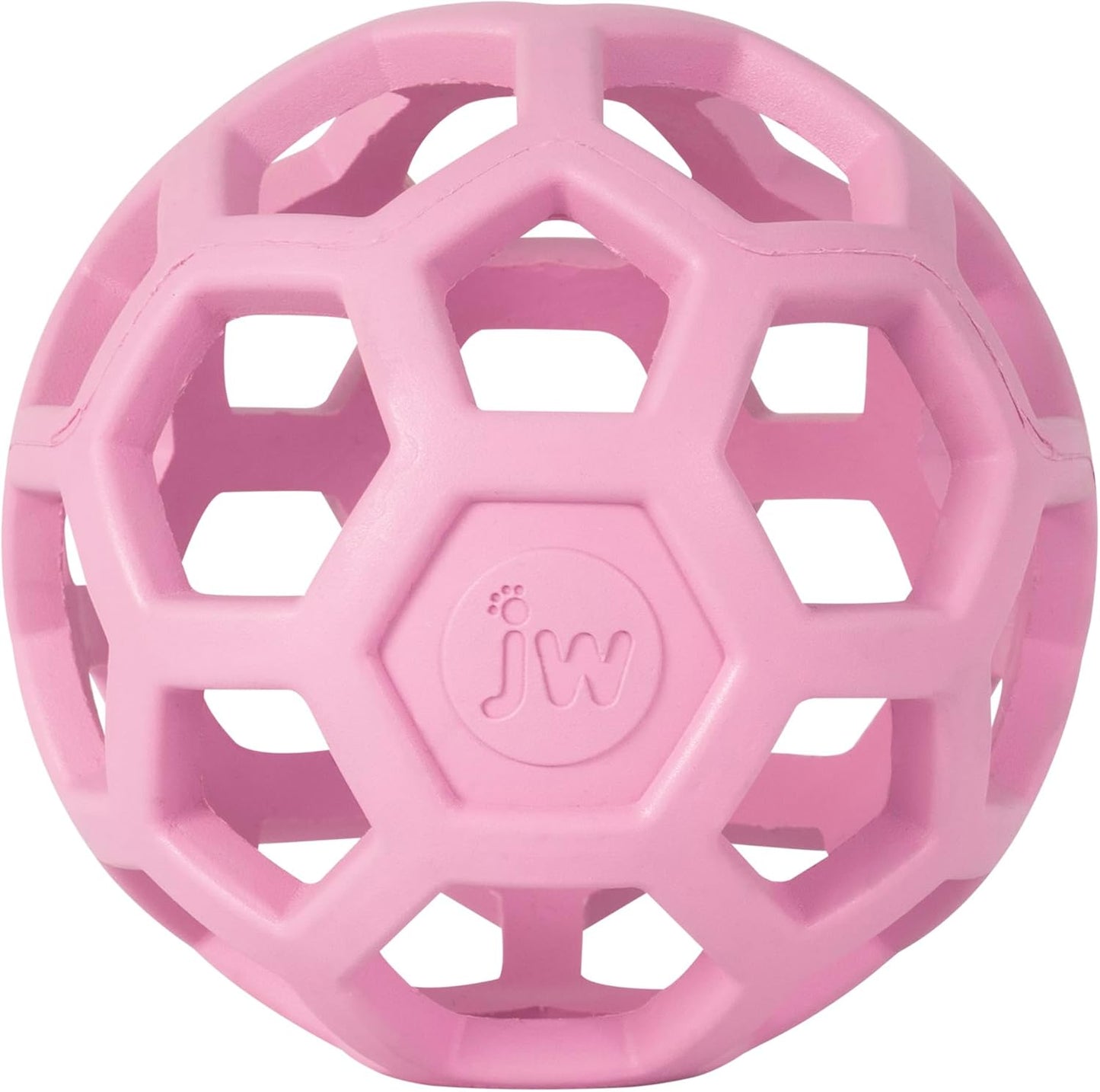 JW Pet Hol-ee Roller Rubber Dog Toy - Medium(4.5" Diameter) Pink