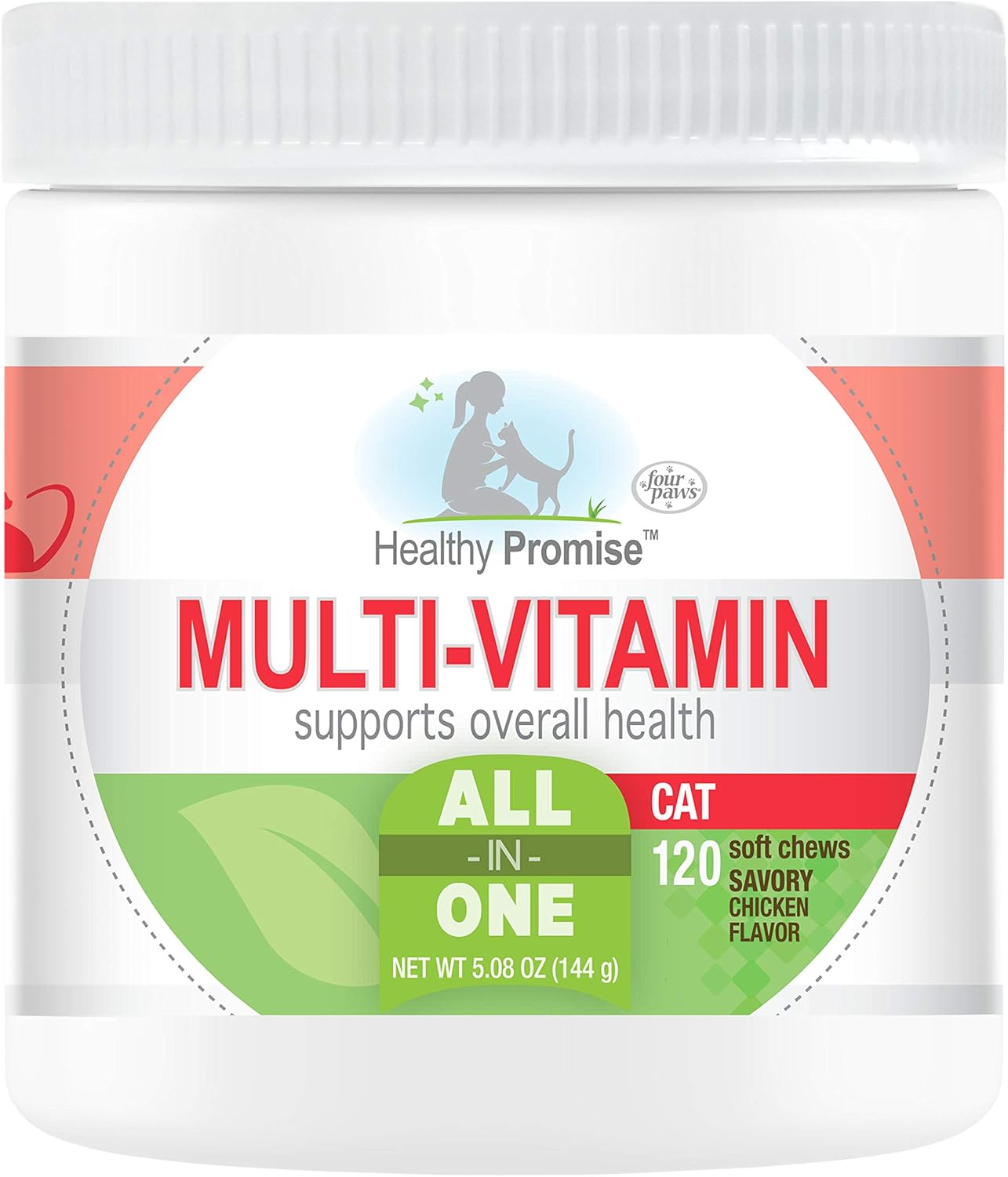 Four Paws Healthy Promise Cat Multivitamin Soft Chews - 120 Count