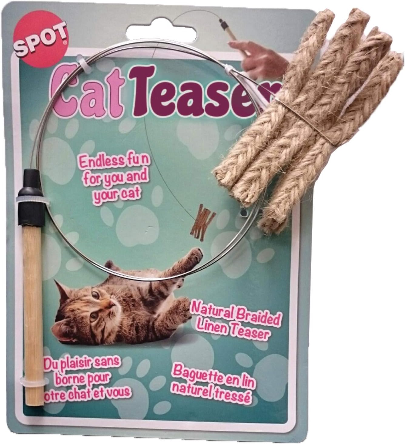 Ethical SPOT Cat Prancer Teaser Wand Cat Toy, 36", Assorted