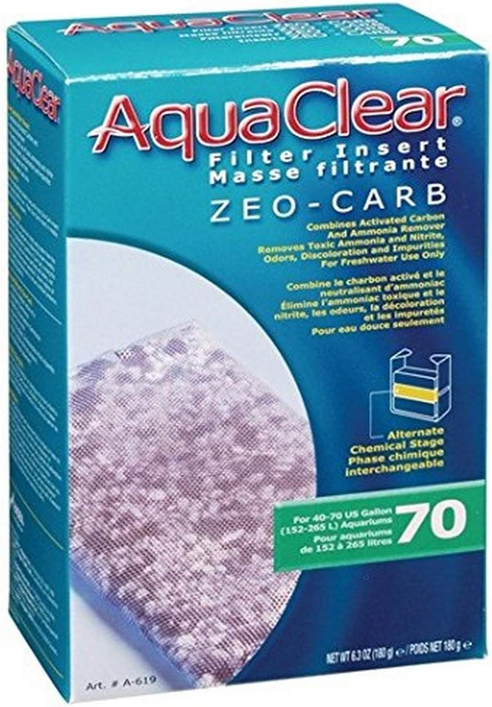 AquaClear Filter Insert - Zeo-Carb (40 - 70 Gallon)