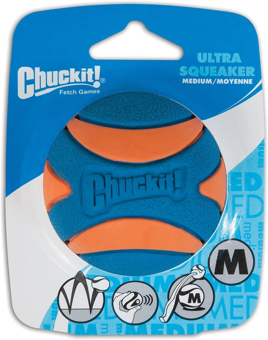Chuckit Ultra Squeaker Ball Dog Toy - Medium (2.5" Diameter)