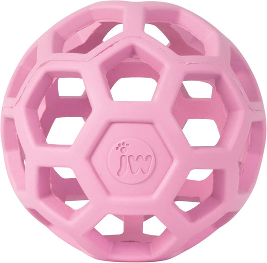 JW Pet Hol-ee Roller Rubber Dog Toy - Small (3" Diameter) Pink