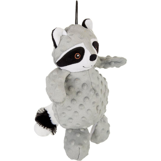 Petlou Dotty Friends Raccoon Plush Interactive Stuffed Dog Toy - 12"