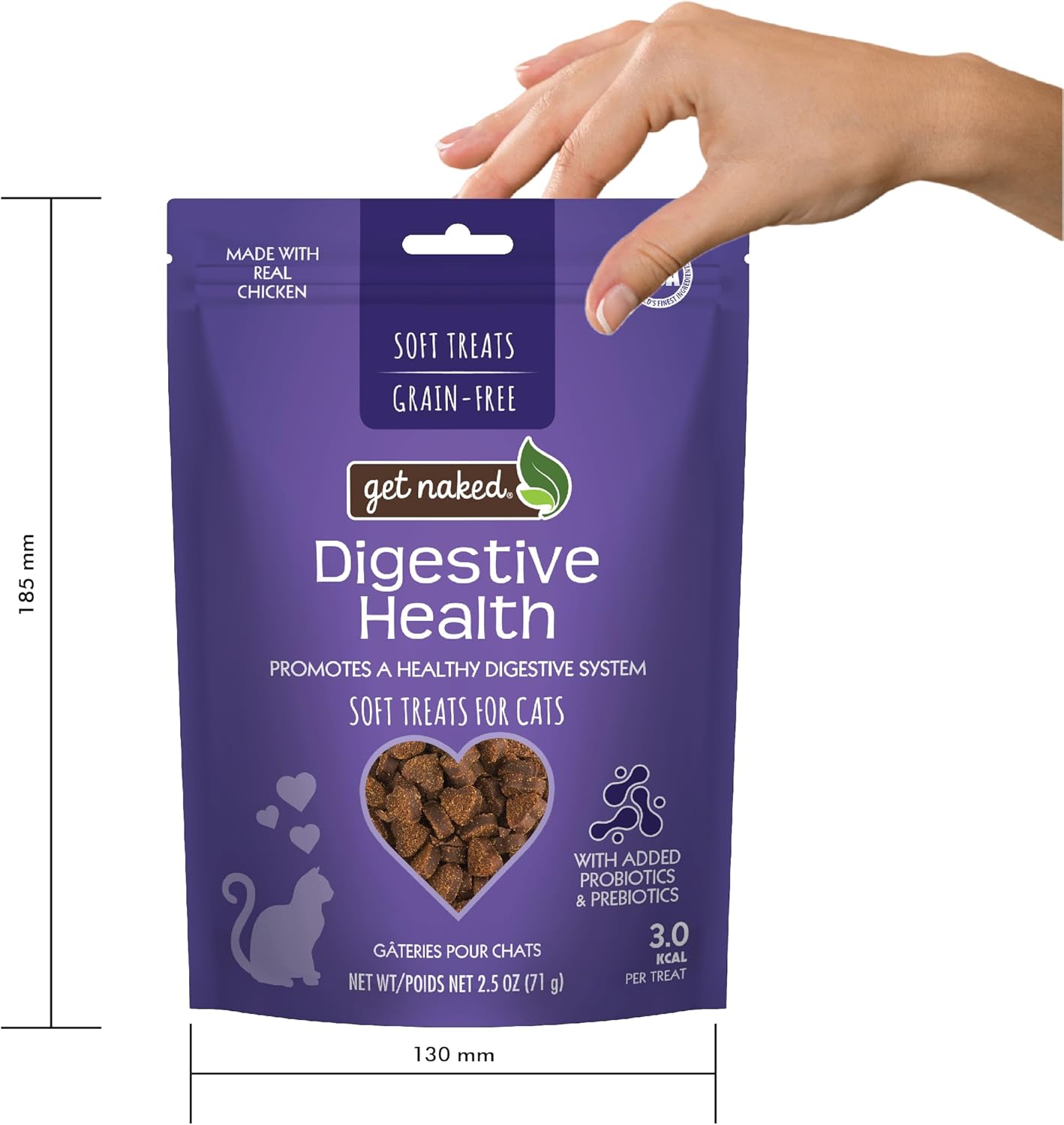 N-BONE Get Naked Digestive Health for Cats Soft Treats 2.5oz