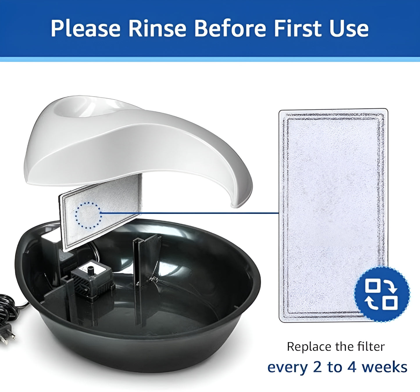 Pioneer Pet Replacement Filters for Plastic Fountains