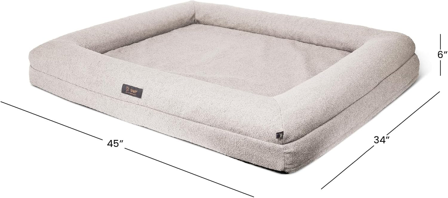 Nandog Pet Gear Memory Foam Orthopedic Ivory Dog Bed - Large