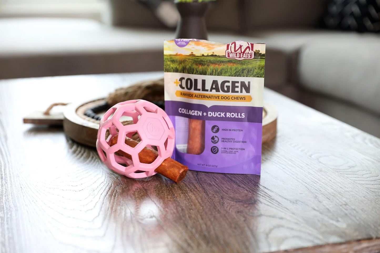 JW Pet Hol-ee Roller Rubber Dog Toy - Small (3" Diameter) Pink