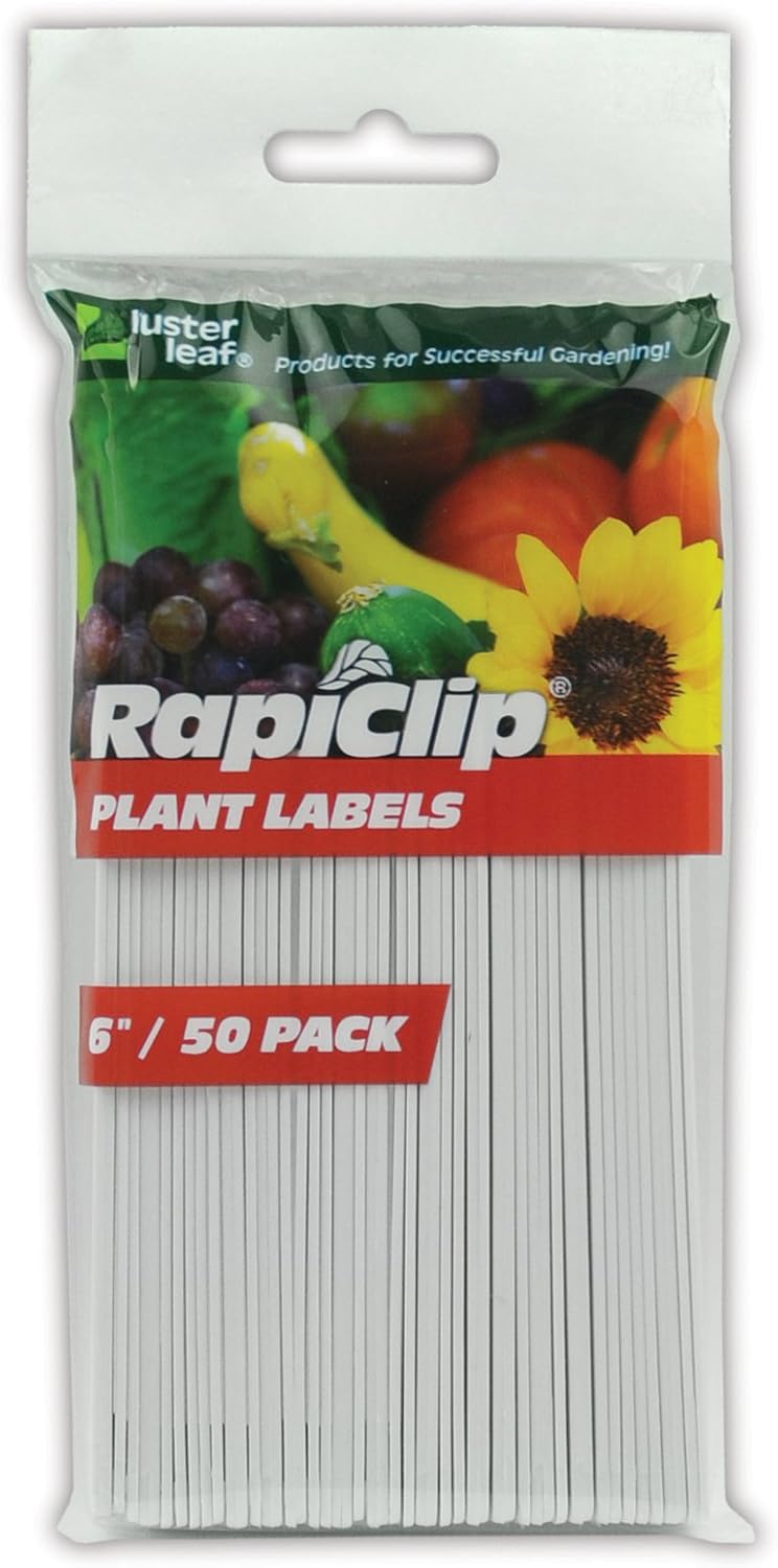 Luster Leaf Garden Plant Labels, 6-Inch (White-50 Packs)