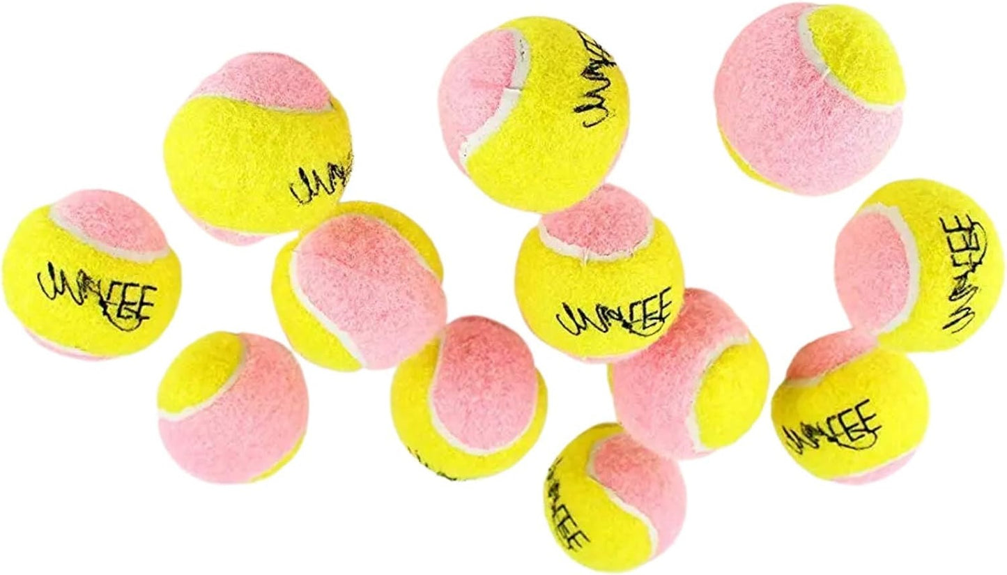 Midlee 2" Dog Tennis Balls Yellow/Pink - 12 Pack