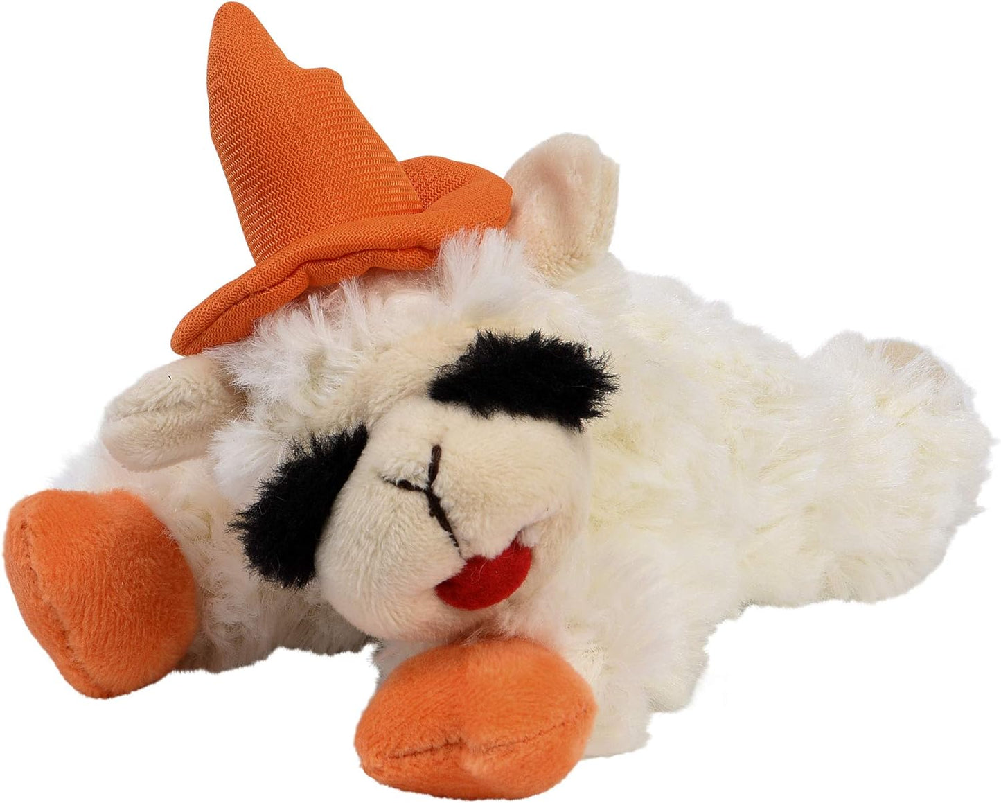 Multipet Lamb Chop with Witch Hat 6", White