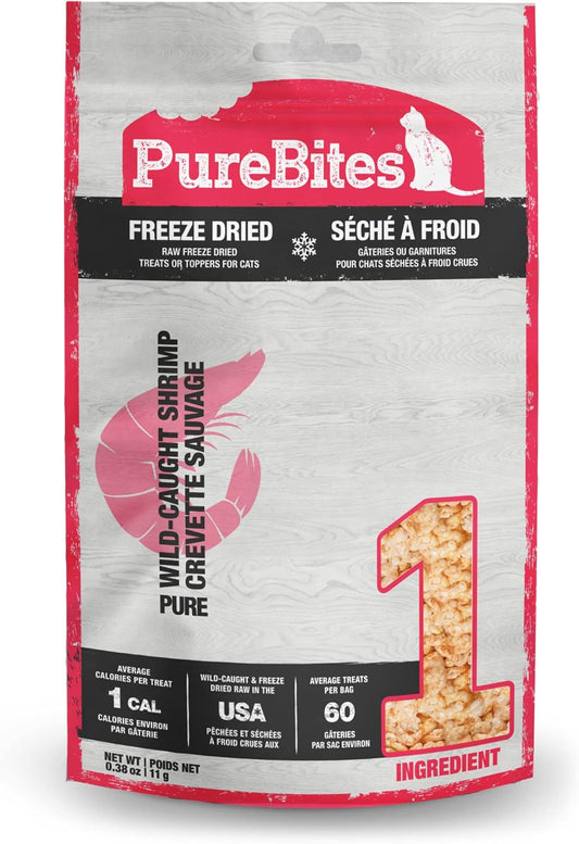 PURE BITES Freeze Dried Shrimp Cat Treats  0.38oz