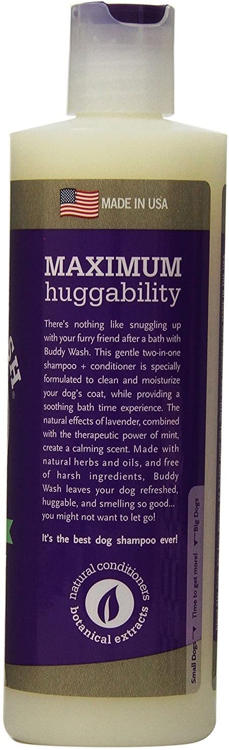 Cloud Star Shampoo and Conditioner Lavender & Mint Combo Pack for Dogs: (1) Buddy Wash 2 in 1 Shampoo + Conditioner and