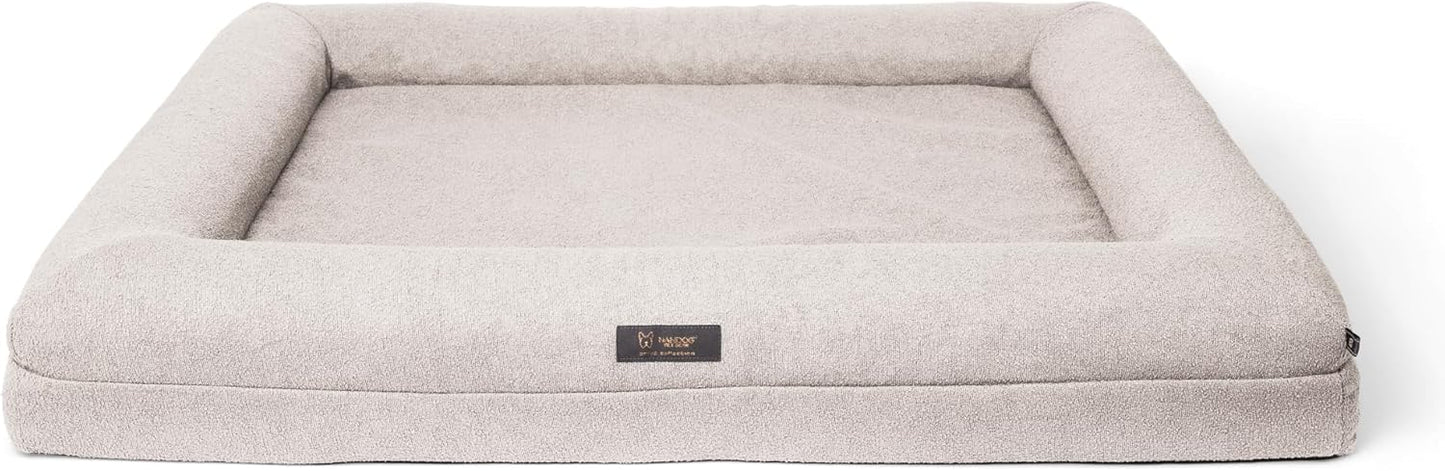 Nandog Pet Gear Memory Foam Orthopedic Ivory Dog Bed - Large