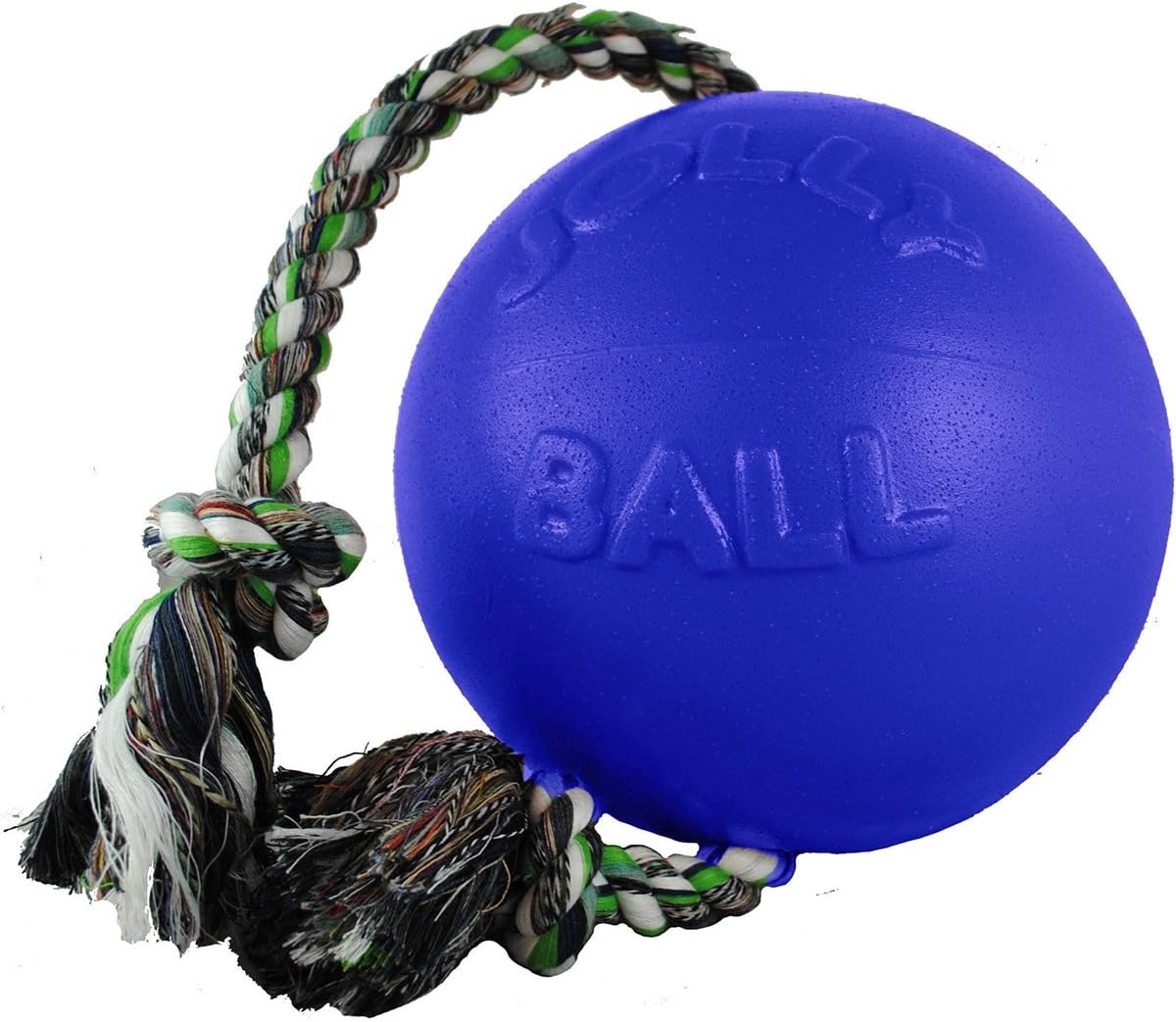 Jolly Pets, Inc. Romp-n-Roll Ball Dog Toy Color: Blue 8"