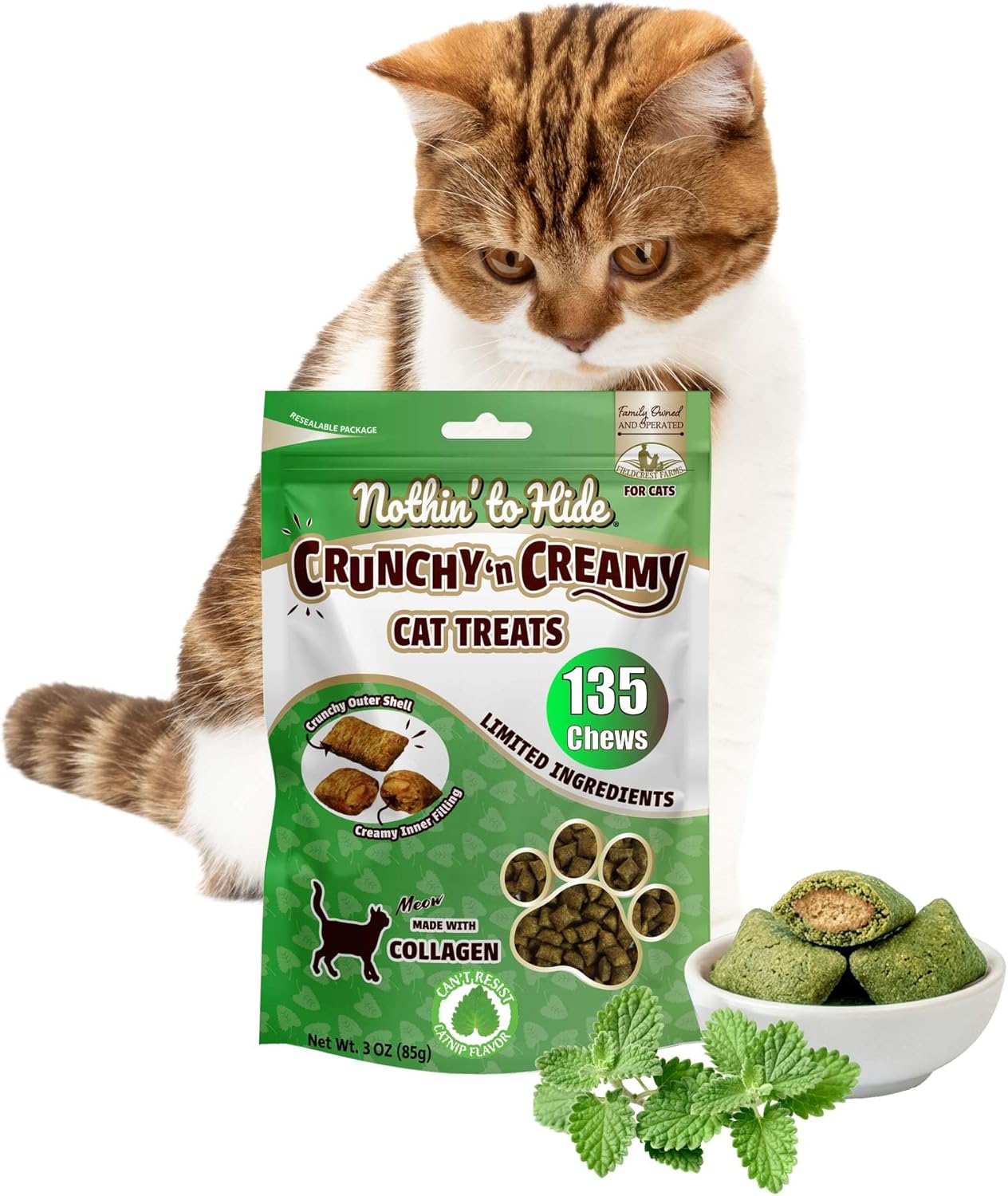 Nothin' To Hide Cat Catnip Treats - 3oz