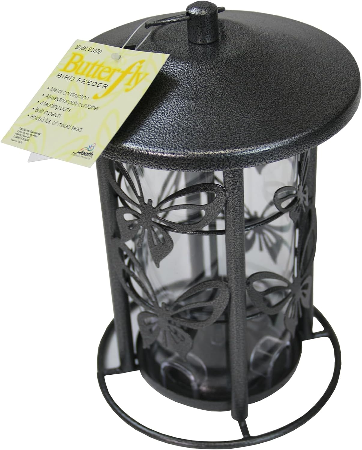 Heath Outdoor Products Wild Butterfly Seed Bird Feeder - Black Bronze