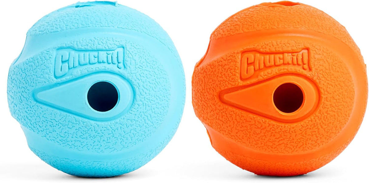 Chuckit! The Whistler Ball Dog Toy, Small (2 Inch Diameter) for Dogs 0-20 lbs