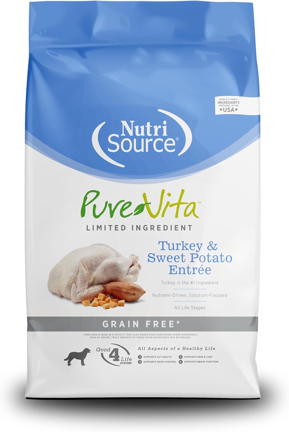 NutriSource PureVita Grain-Free Turkey And Sweet Potato Dry Dog Food - 5 lbs