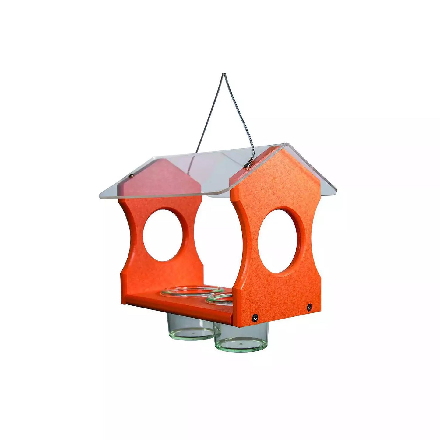 America's Favorite Orange Oriole Bird Feeder (8.04" X 8.04" X 14.04")
