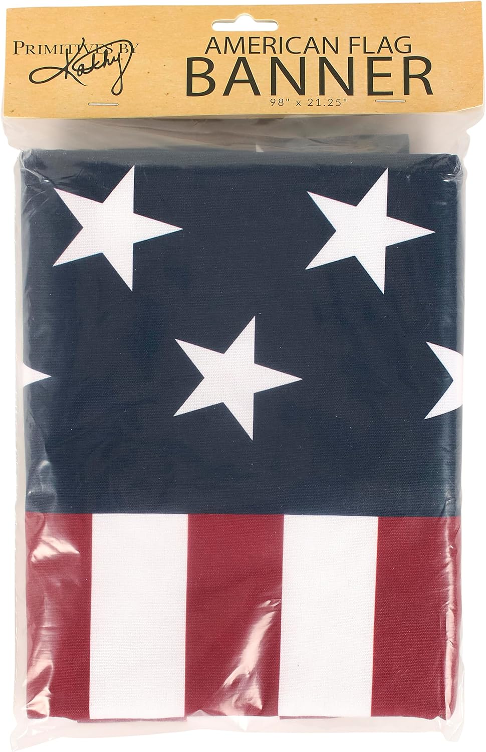 Primitives by Kathy American Flag Banner - 98" Large Patriotic Wall Decor