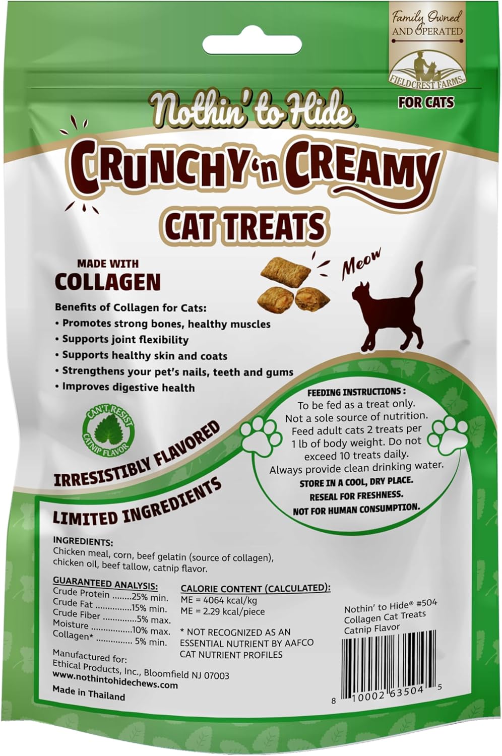 Nothin' To Hide Cat Catnip Treats - 3oz