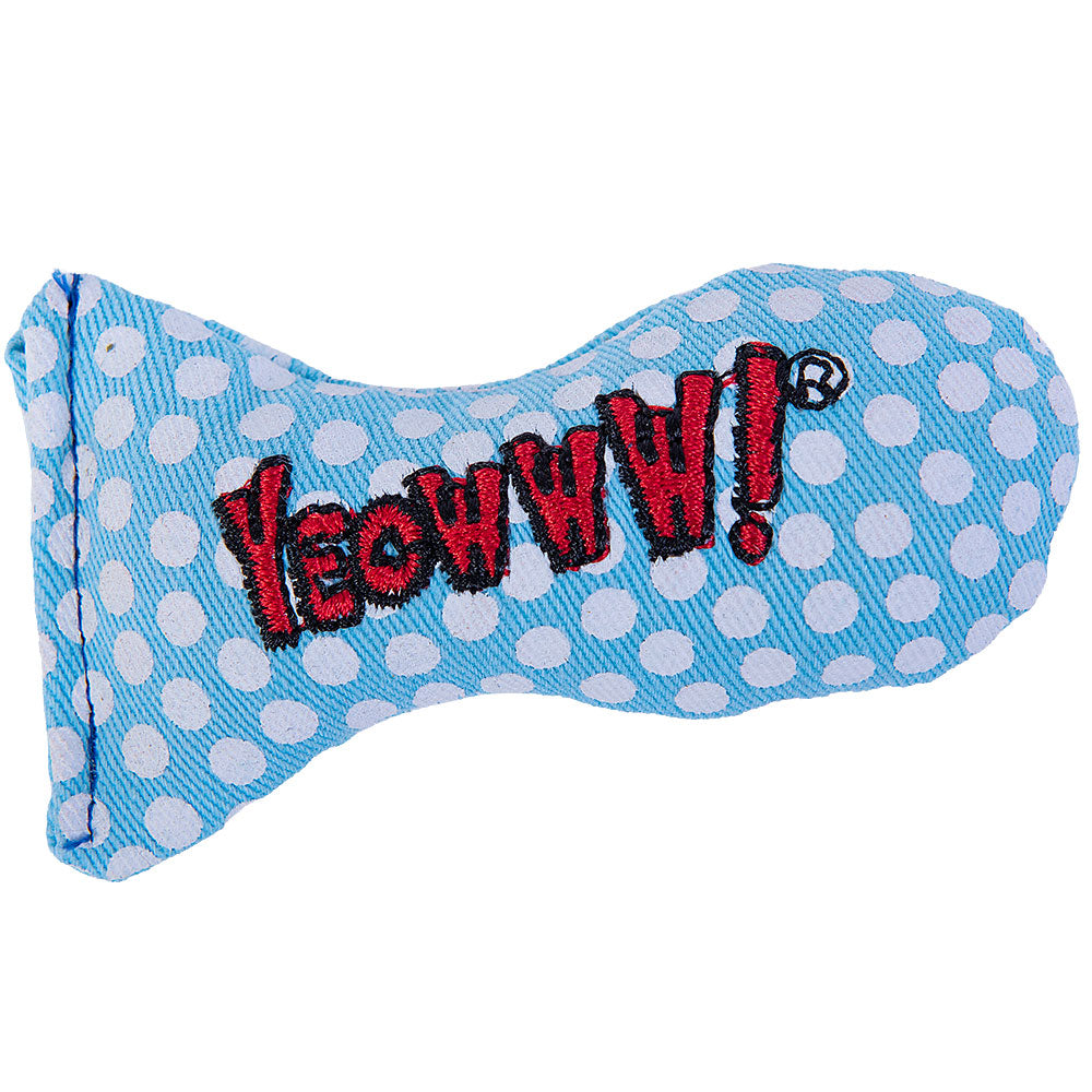 Yeowww! Holiday Stinkies Snow Dots Catnip Fish Toy for Cats