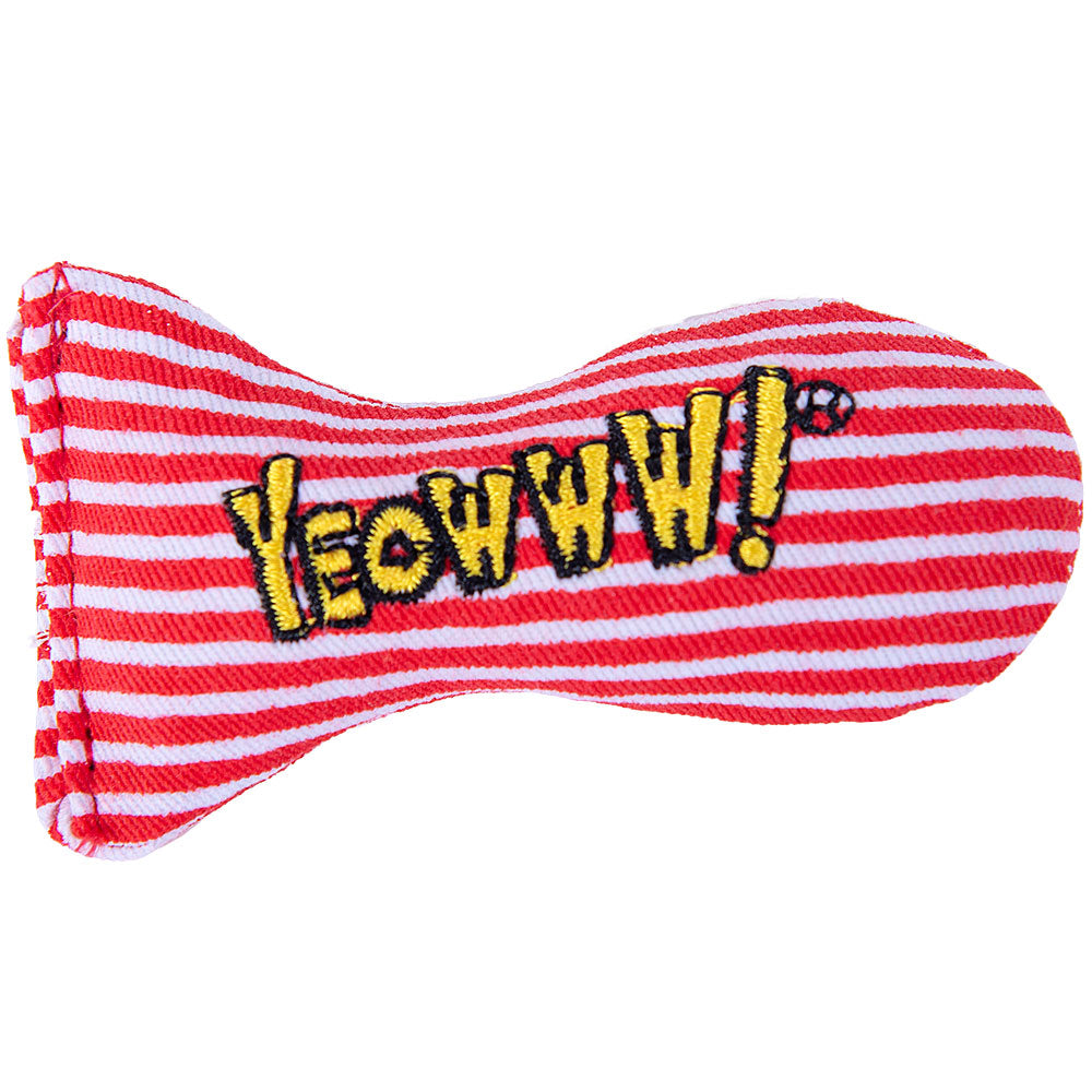 Yeowww! Holiday Stinkies Candy Stripe Catnip Fish Toy for Cats