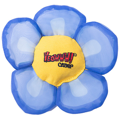 Yeowww! Daisy's Flower Tops Catnip Filled Cat Toy - Blue