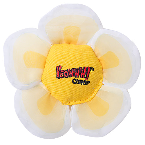 Yeowww! Daisy's Flower Tops Catnip Filled Cat Toy - White