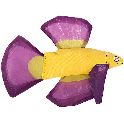 Yeowww! Mo Betta Fish Catnip Filled Cat Toy - Purple