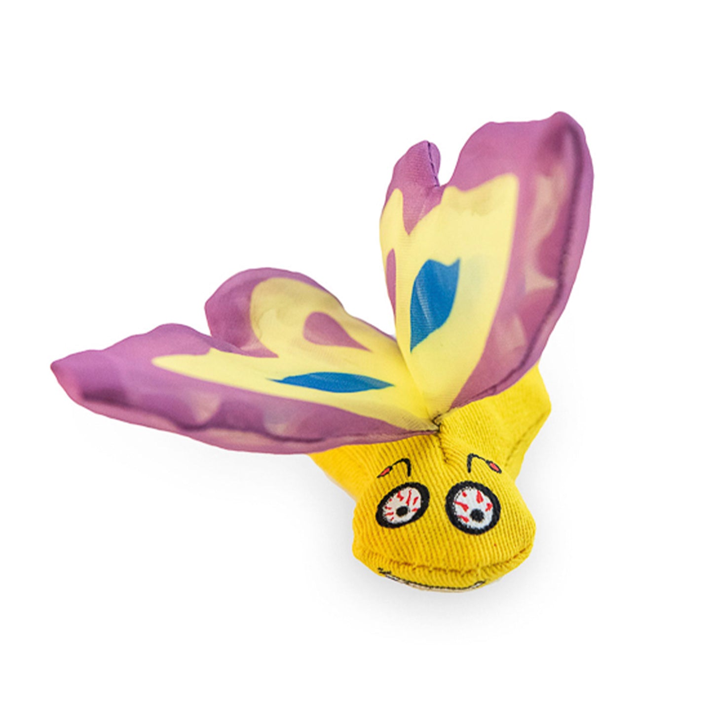 Yeowww! Duckyworld 100% Organic Flower Leaf Catnip Cat Toy Butterflies- Purple