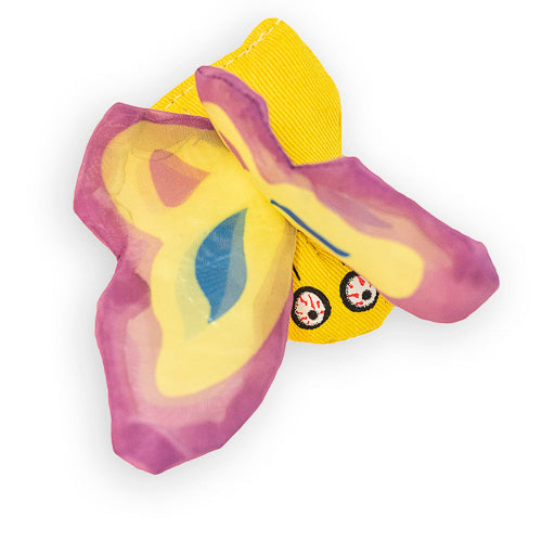 Yeowww! Duckyworld 100% Organic Flower Leaf Catnip Cat Toy Butterflies- Purple